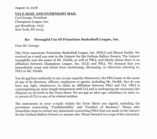 Illustration for article titled Scammy Champions Basketball League Gets Humiliated In Court, Drops Lawsuit, Continues To Fall ApartÂ